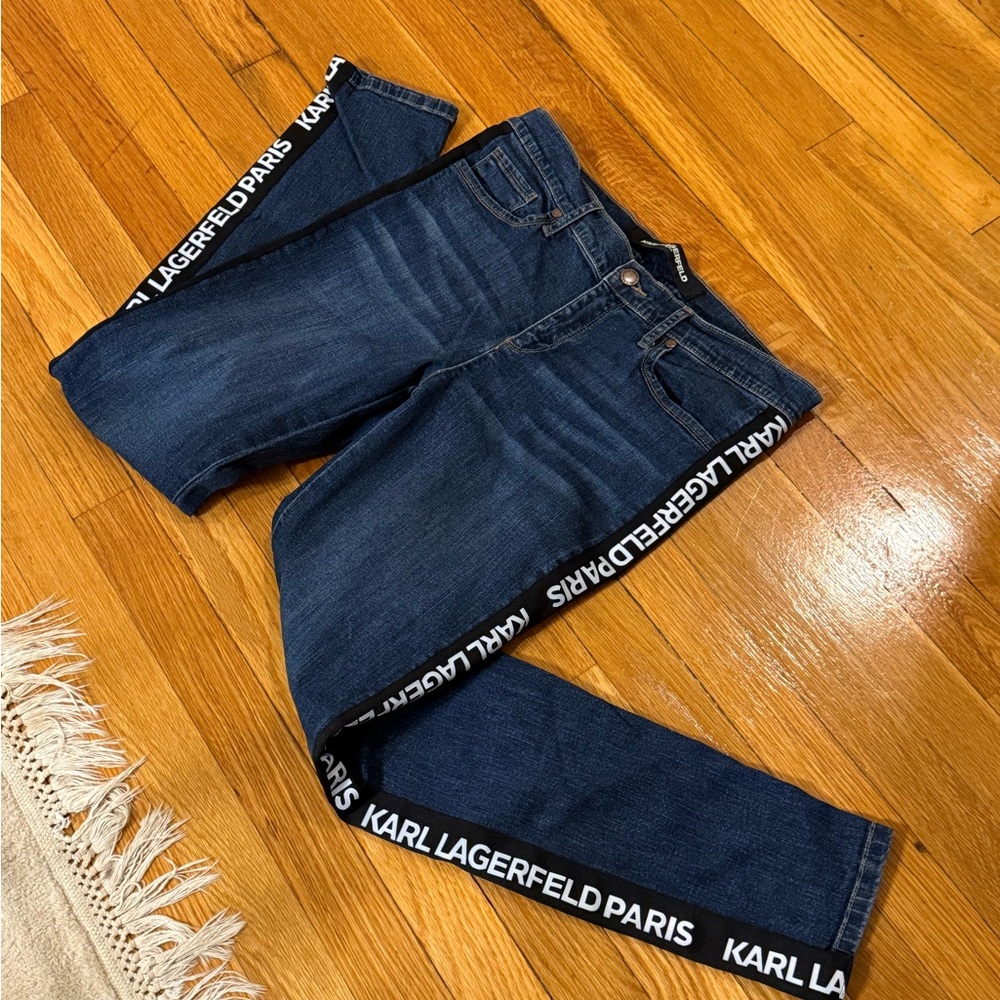 Karl Lagerfeld Paris Blue Skinny Jeans size 10